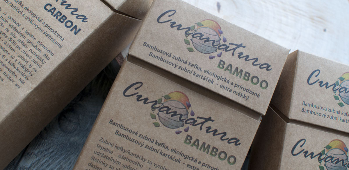 Curanatura - Balenie 12 ks bambusových zubných kefiek CARBON - Curanatura - zivotbezodpadu Carbon, Bamboo